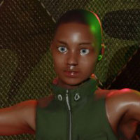 young and beautiful african woman